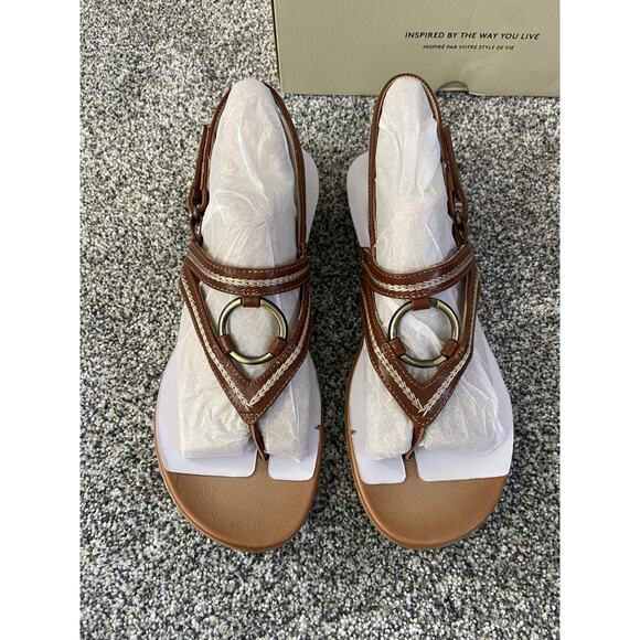 SOUL Naturalizer Sunny Thong Sandal Sling Back Toffee Tan NIB Size 11M Boho - Picture 4 of 5